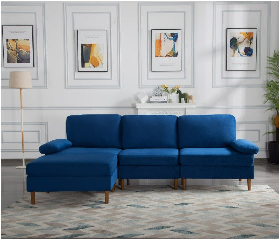 Modular Sectional Sofa - Blue