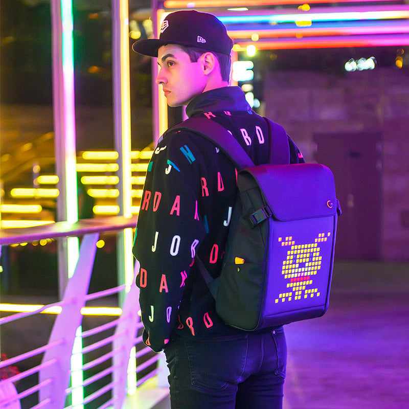 Creative LED Display Multifunctional Travel Schoolbag