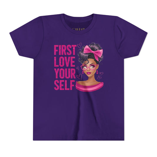 CAVIAR "First Love Yourself" Girls Tee