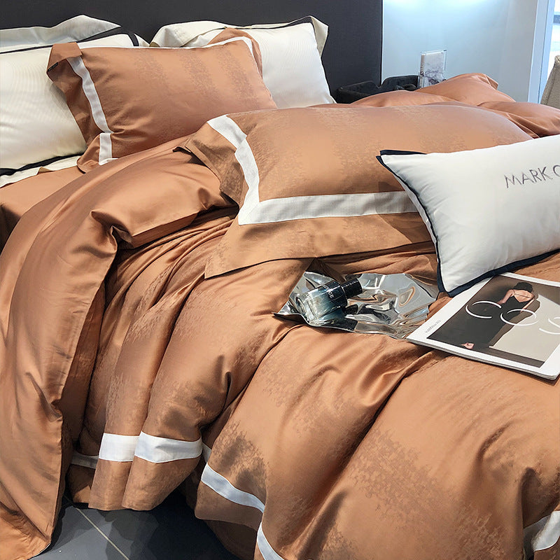 MARK CROSS Minimalist Tencel Cotton Four-piece Bed Set