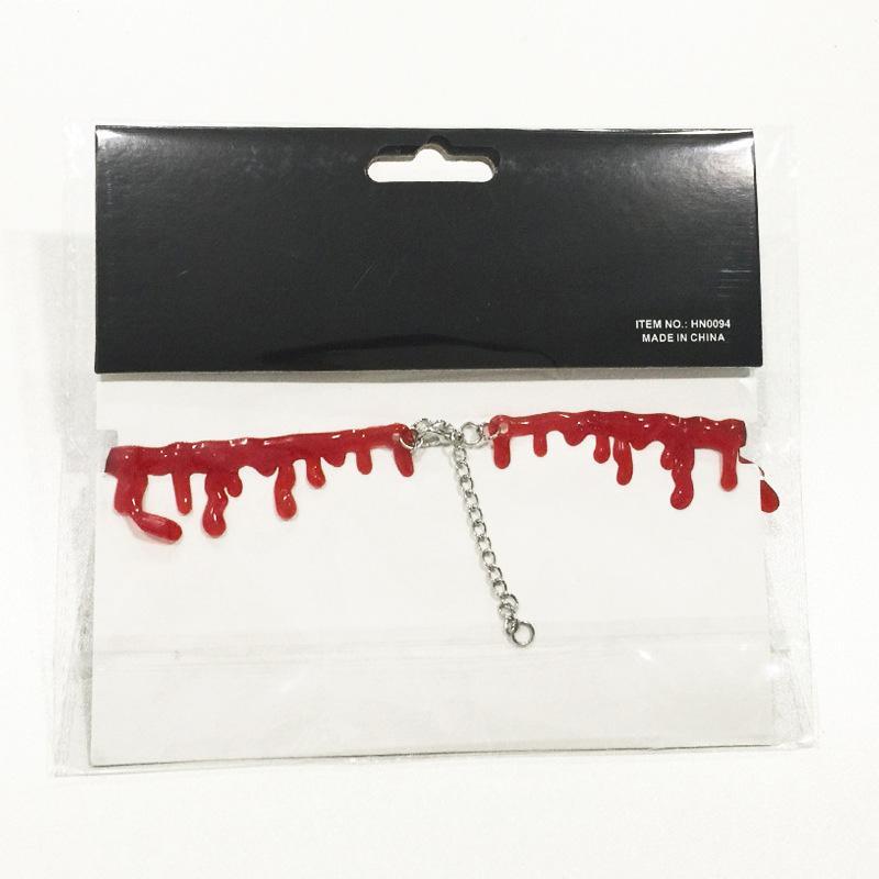 Horror Blood Drip Necklace