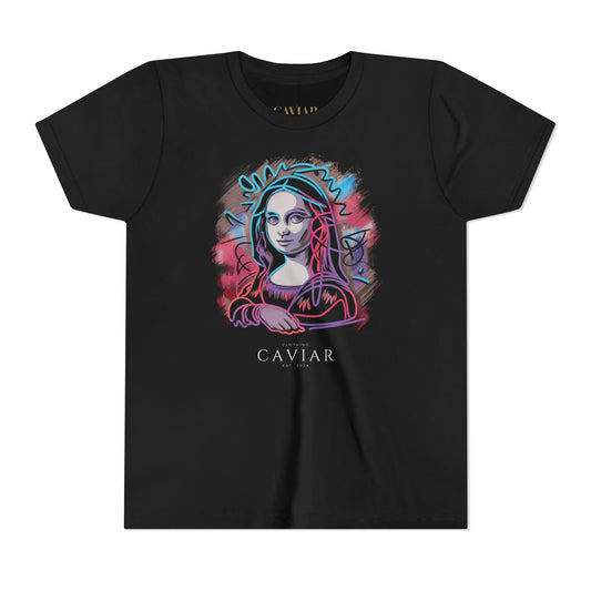 CAVIAR Scribbled Mona Lisa Girls Tee
