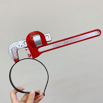 Halloween Hairpin Plastic Piercing Dish Head Buckle Cosplay Prop