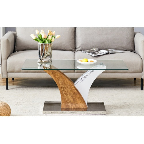 Rectangular Tempered Glass Coffee Table