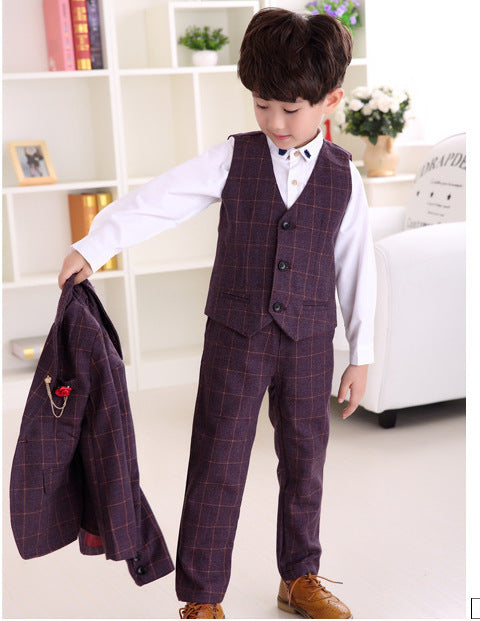 Plaid Three-Piece Suit