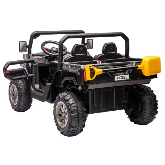 24V Ride On Dump Truck - 2 Seater Kids UTV with Electric Dump Bed