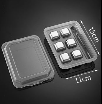 Stainless Steel Chilling Stones Ice Cubes Set