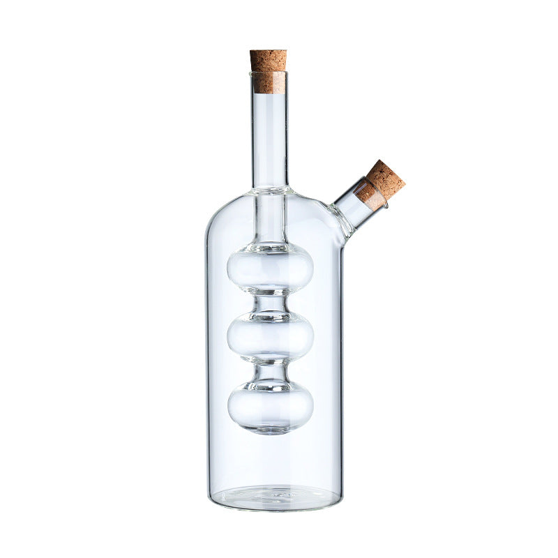Double-layer 2-in-1 Glass Bottles - Oil, Vinegar, Sauce Bottles