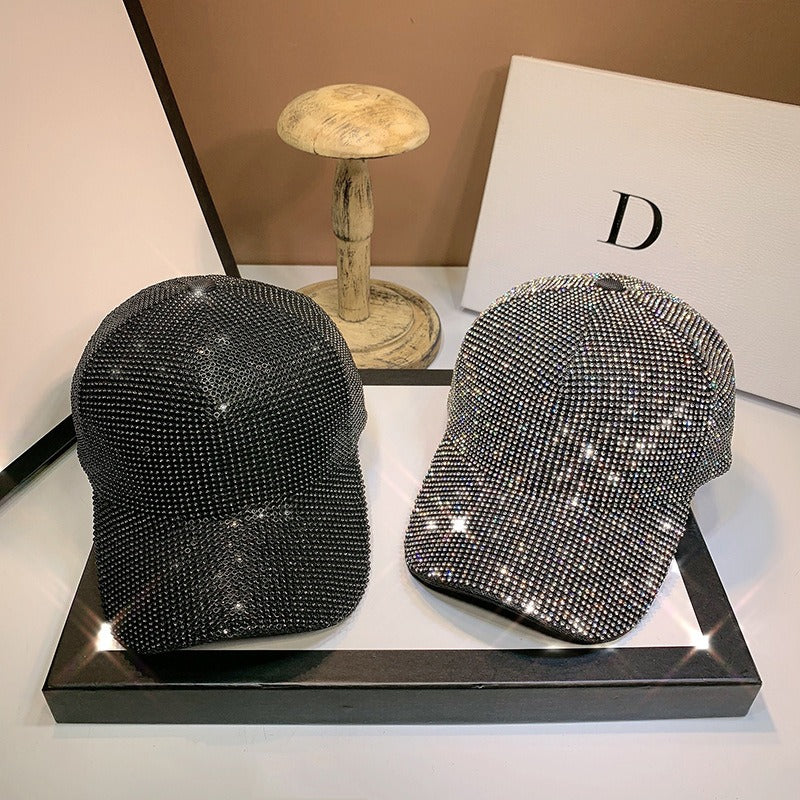 Heavy Handmade Rhinestone Full of Diamonds Baseball Cap