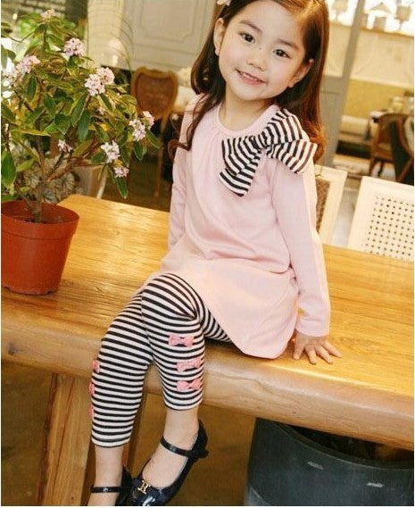 Shouder Bow Sweter Pants Set