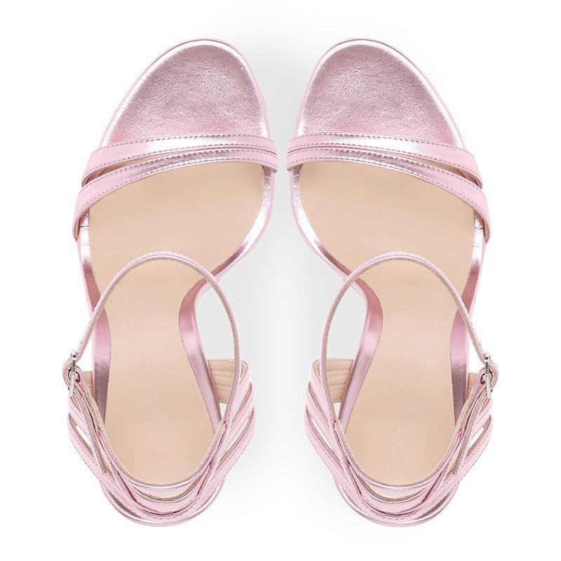 Open Toe Slim High Heels