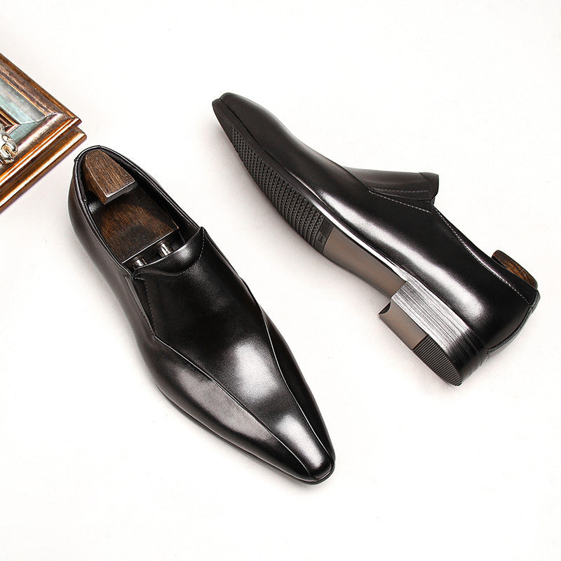 Genuine Leather Pointed Dress Shoes