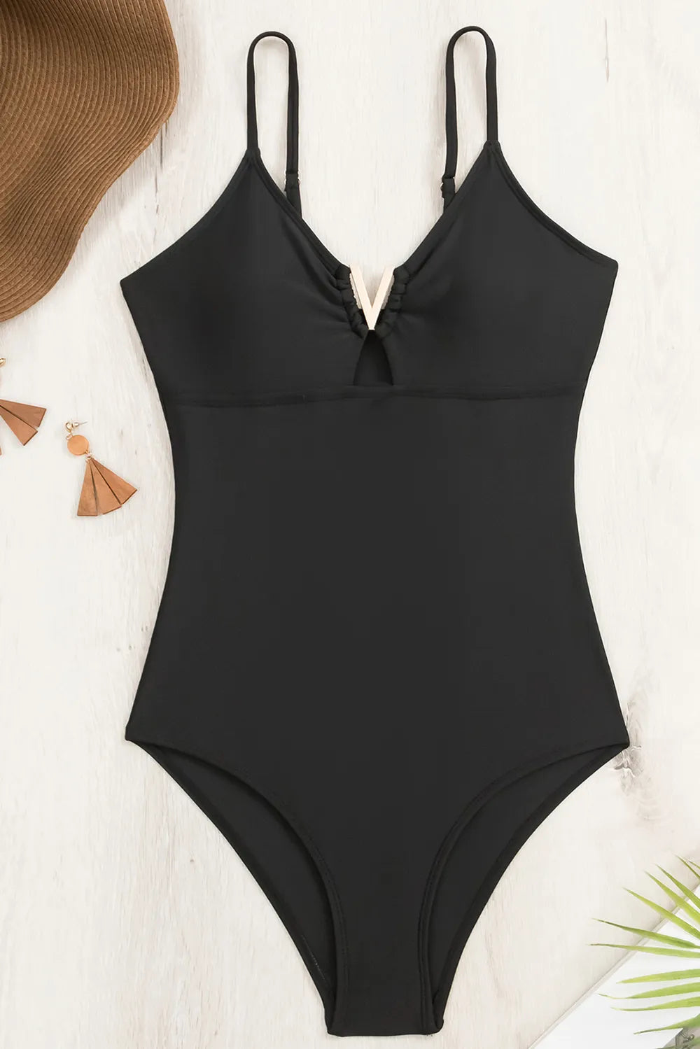 Cutout Spaghetti Strap One-Piece Swimsuit