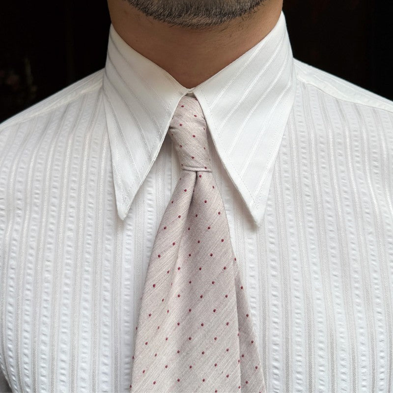 Solid Color Seersucker Long Sleeve Button Down