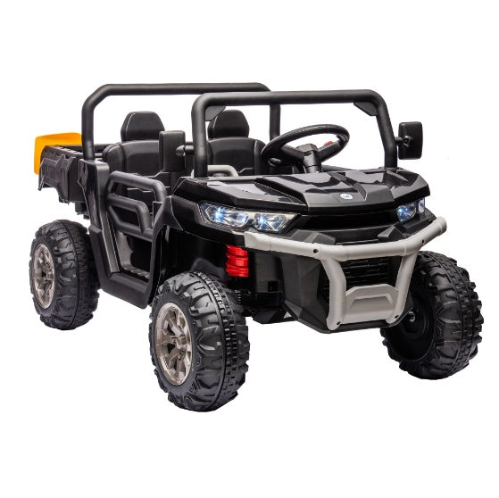 24V Ride On Dump Truck - 2 Seater Kids UTV with Electric Dump Bed