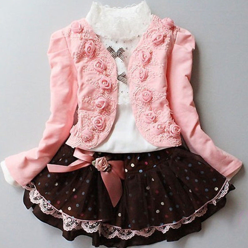 Ruffle Tracksuit Skirt Dress