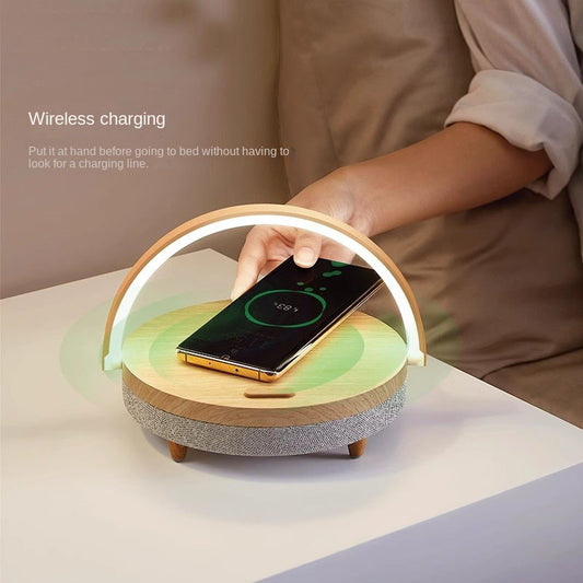 Wireless Charging Bluetooth Speaker Desk Lamp
