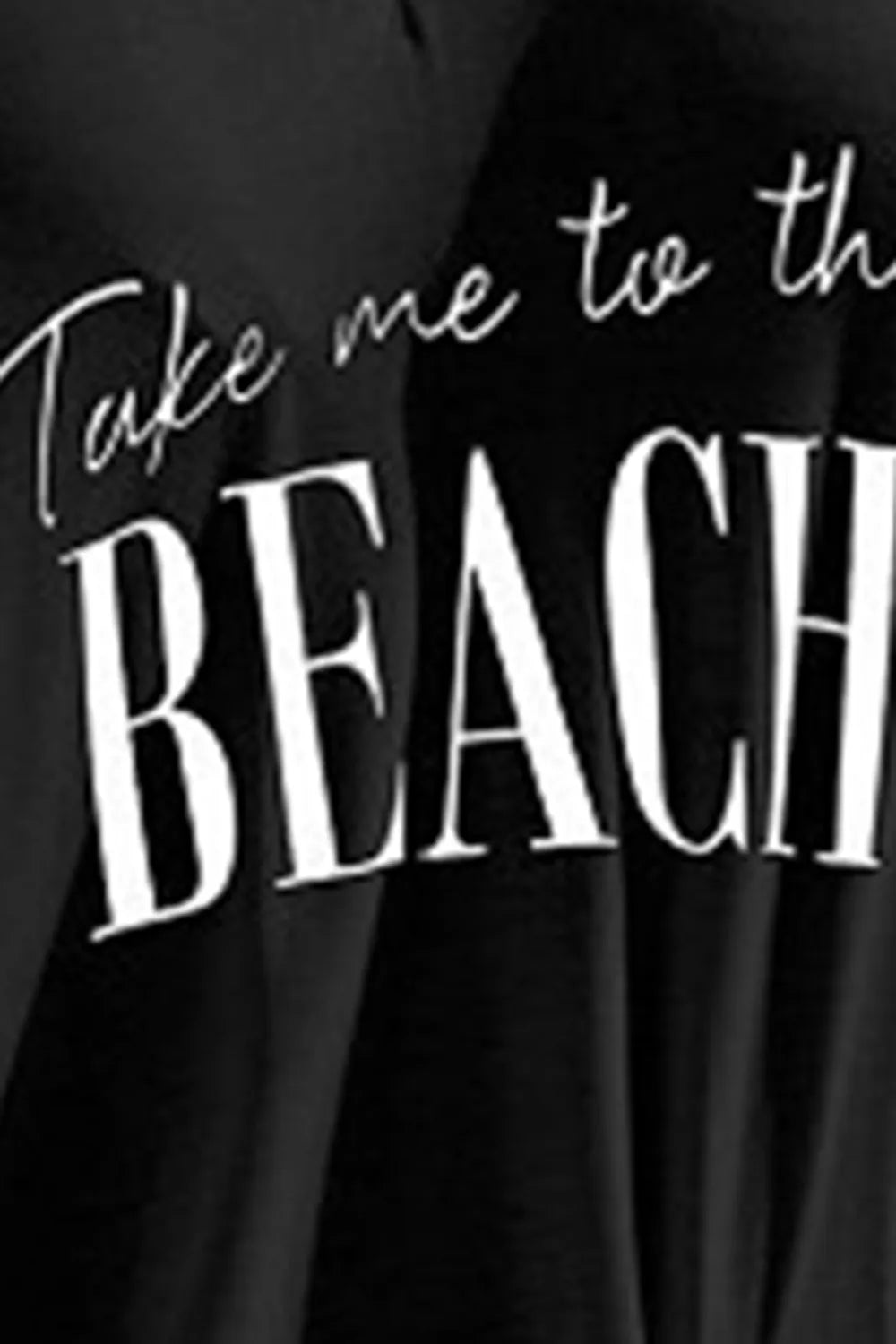 Off Shoulder "Take Me to the Beach" Bikini Cover Up