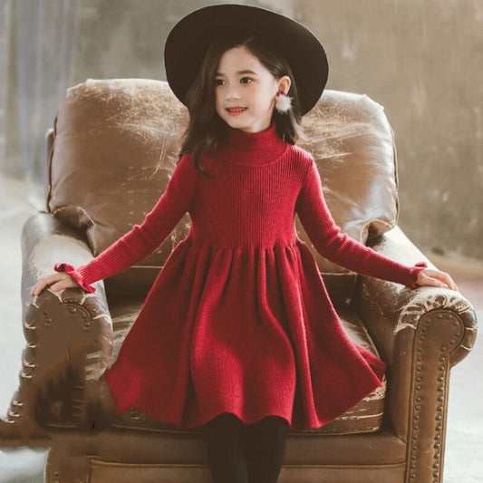 Long Sleeve Turtle neck Dress