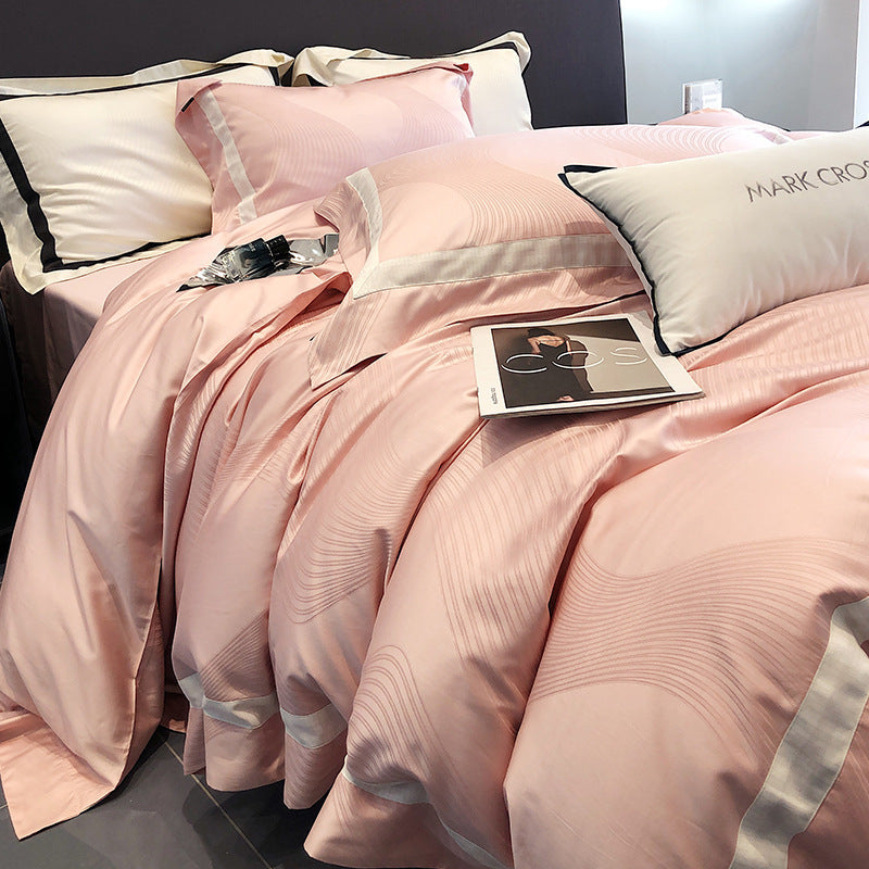 MARK CROSS Minimalist Tencel Cotton Four-piece Bed Set