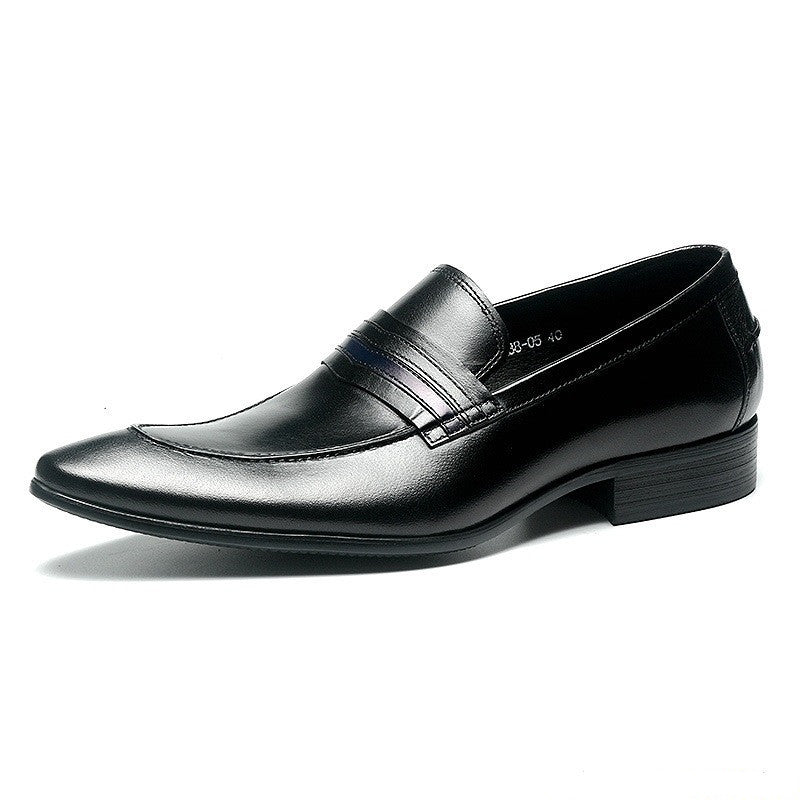 Genuine Leather Shallow Mouth Dress Shoes