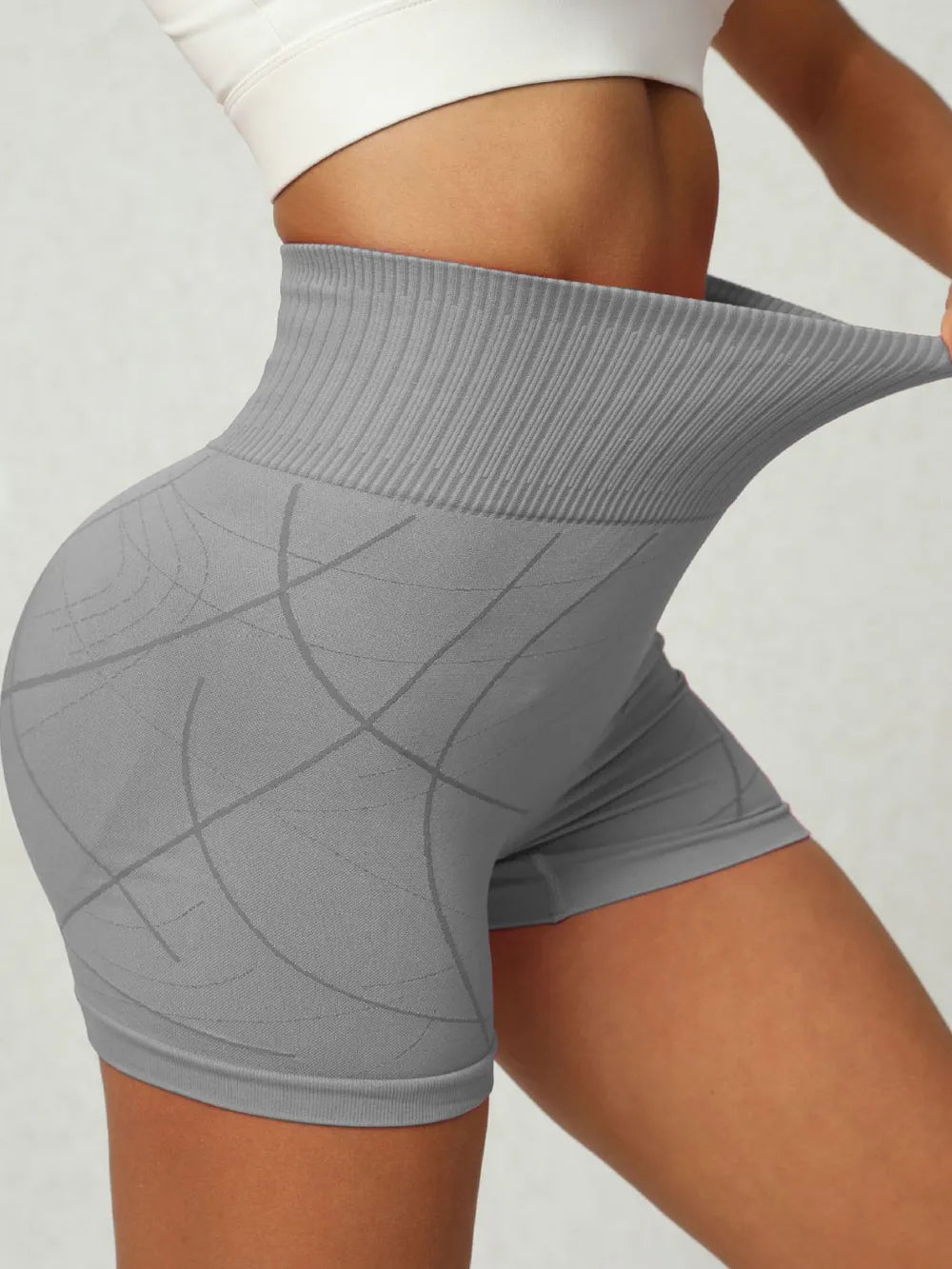High Waist Active Spandex Shorts
