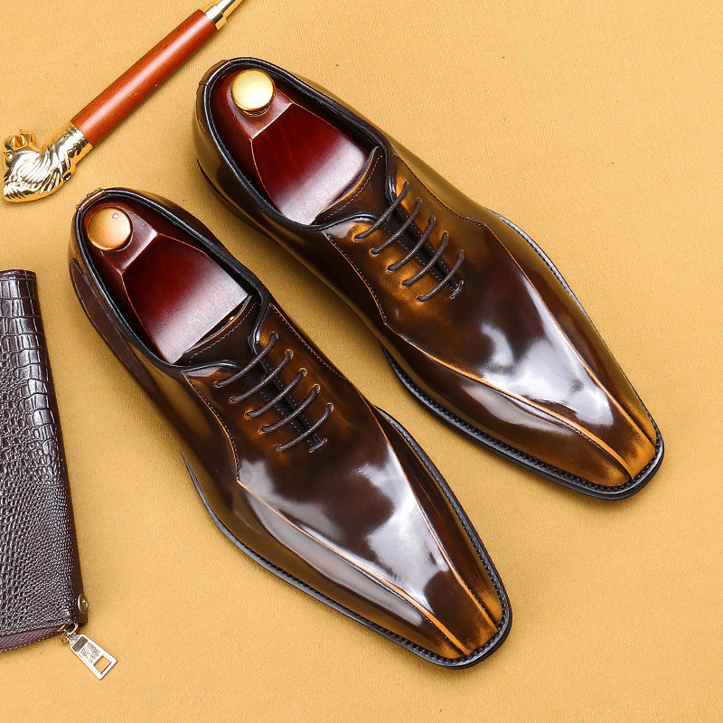 Patent Leather Oxford Dress Shoes