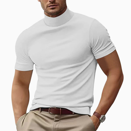 Solid Color Thick Collar Shirt