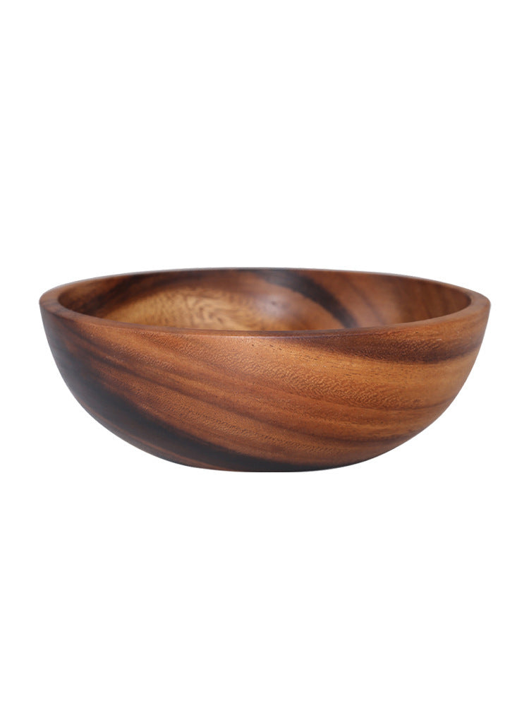 Natural Wooden Fruit Salad Bowl