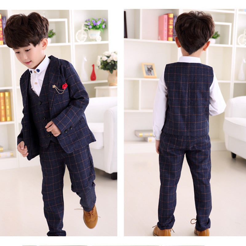Plaid Three-Piece Suit