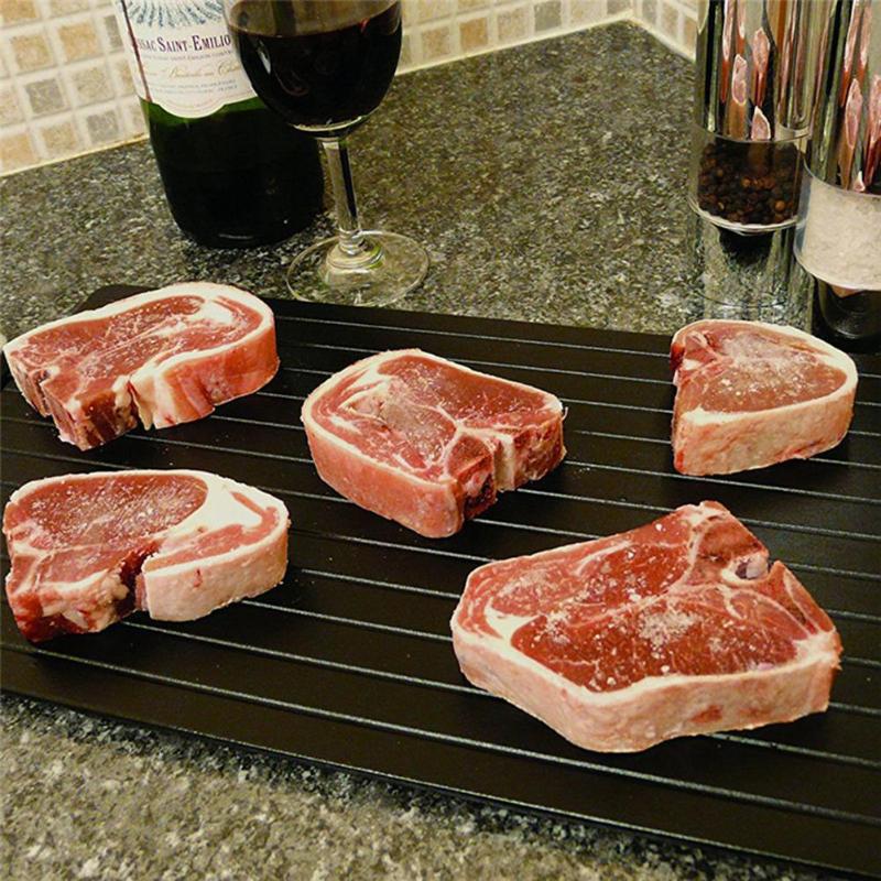 Quick Thawing Plate: Aluminum Ice-Melting Rapid Beef, Frozen Food, Meat, and Seafood Thawing Board