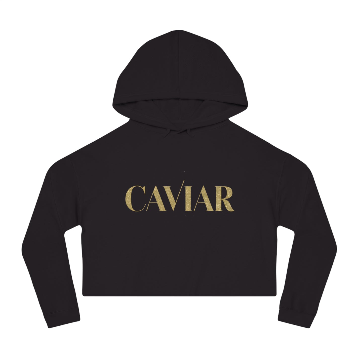 CAVIAR Cropped Hooded Sweatshirt