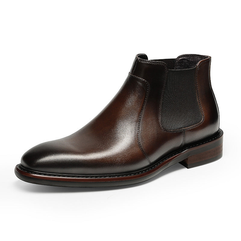 Genuine Leather Ankle High Martin Boots