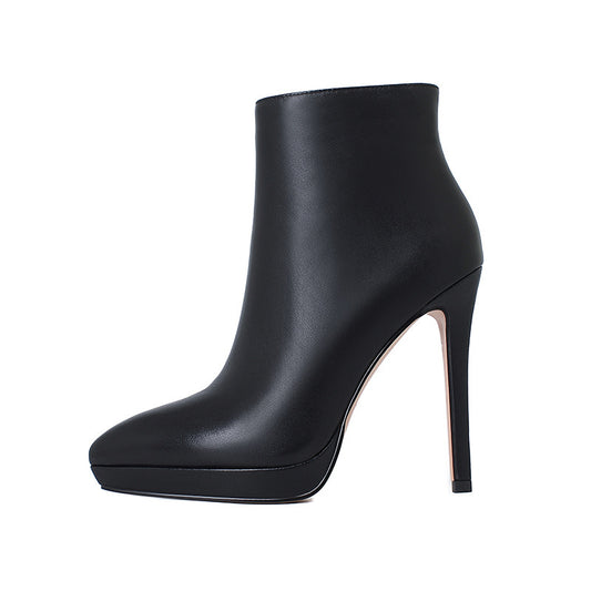 Super High Heel Pointed Toe Stiletto Ankle Boots