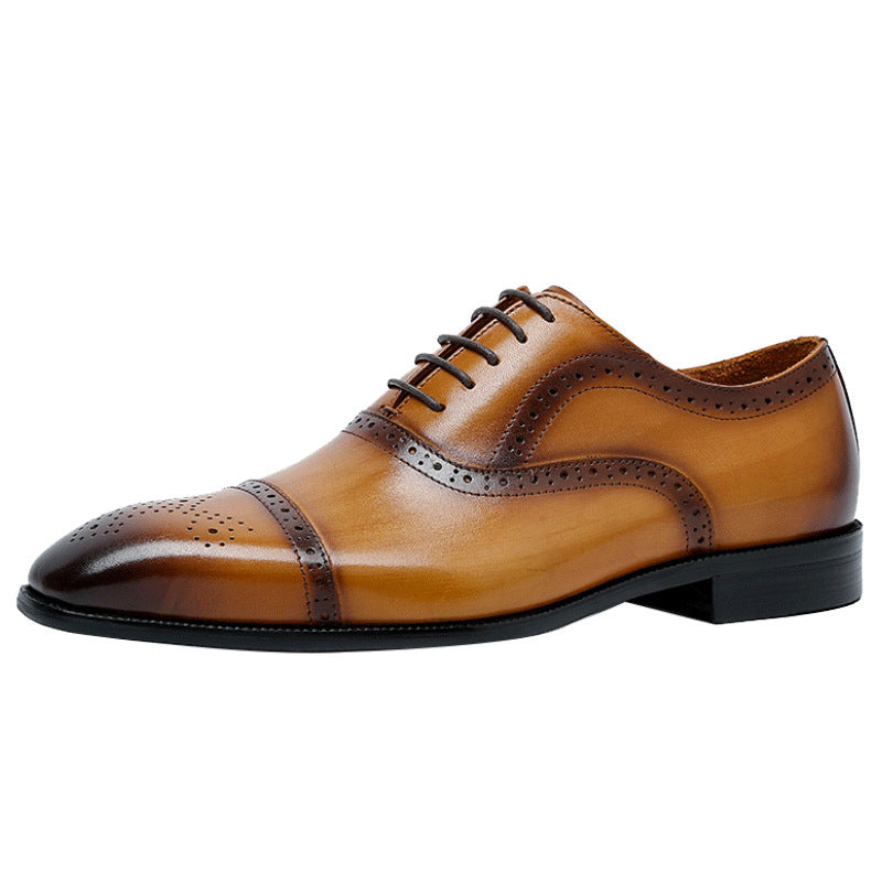 Genuine Leather Pointed Dress Shoes