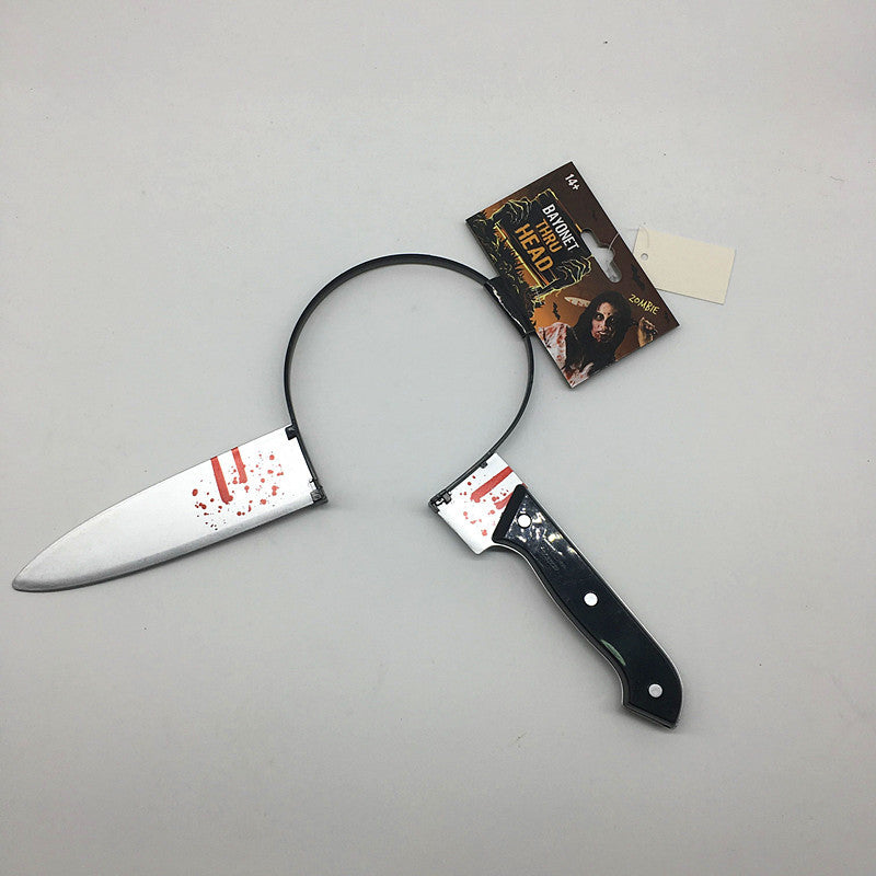 Halloween Hairpin Plastic Piercing Dish Head Buckle Cosplay Prop