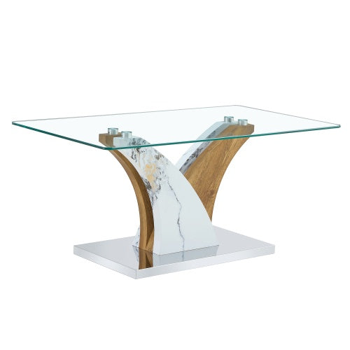 Rectangular Tempered Glass Coffee Table