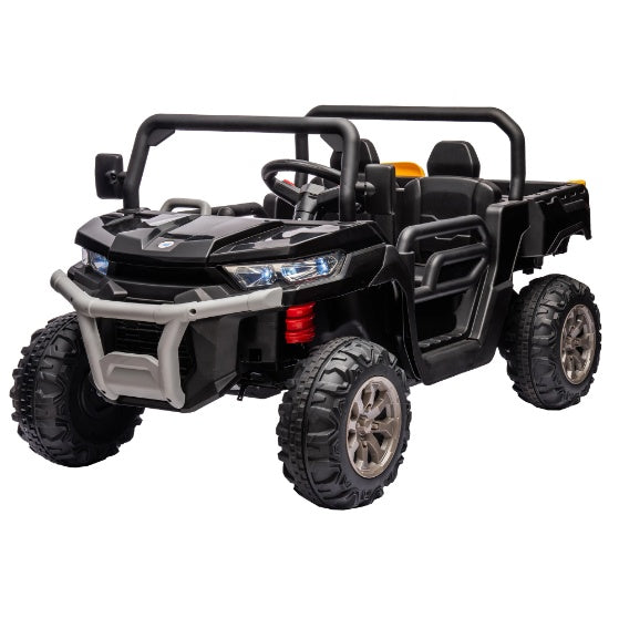 24V Ride On Dump Truck - 2 Seater Kids UTV with Electric Dump Bed