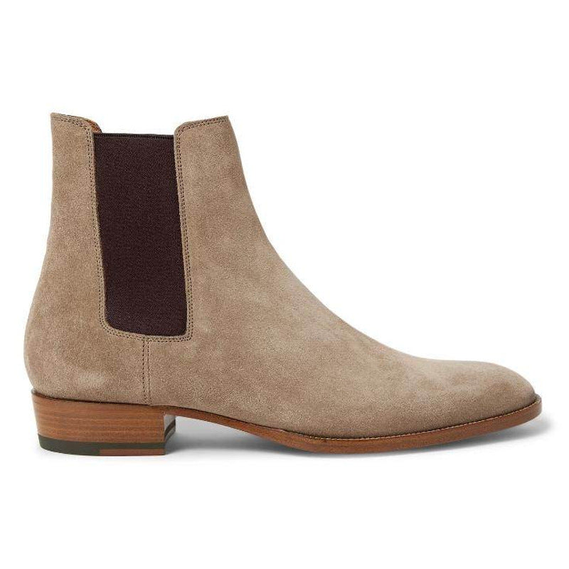 Suede Nubuck Pointed Toe Martin Boots