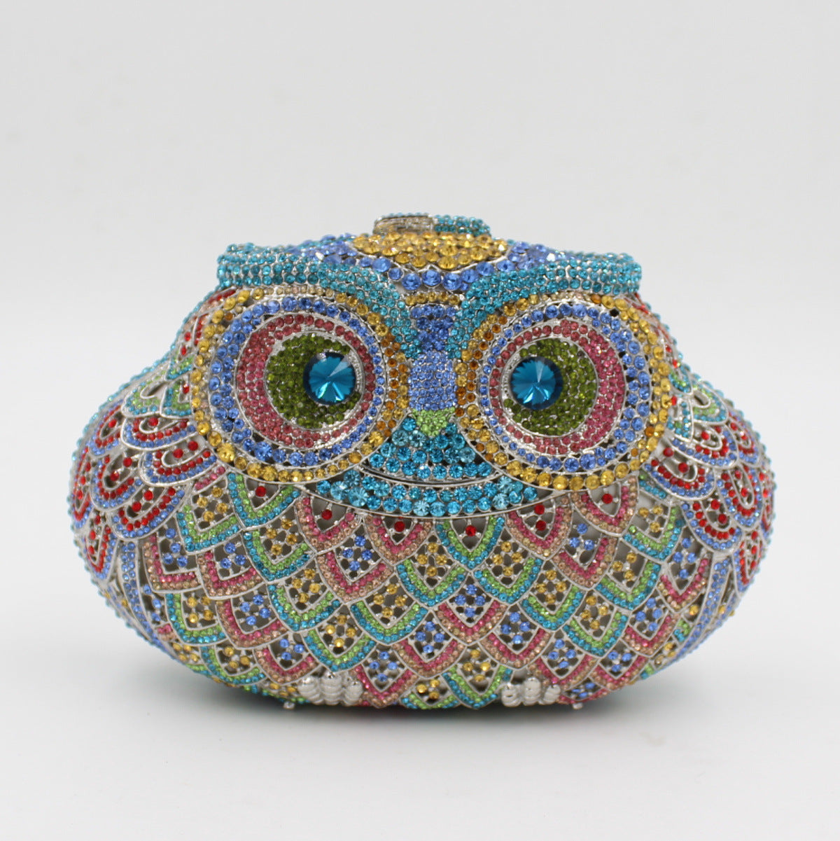 Colored Diamonds Owl Dinner Clutch