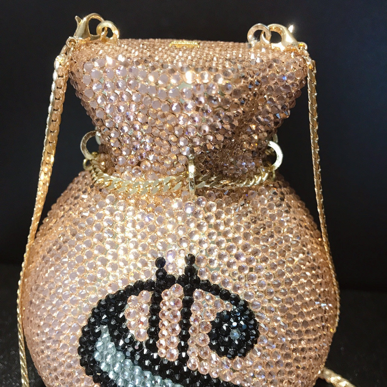 Diamond Money Bag Crystal Clutch