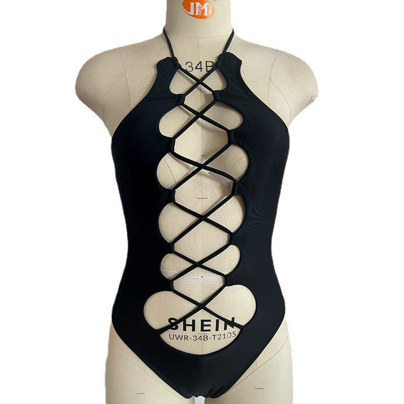Hollow Strap One-Piece Bikini