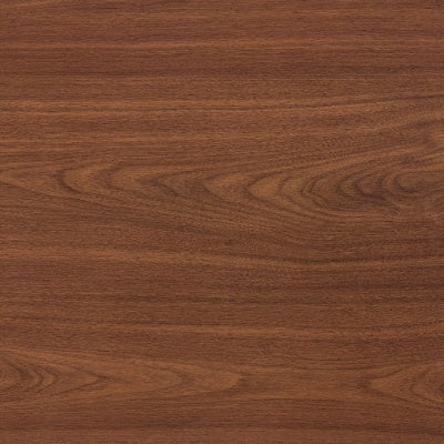 Walnut Colored MDF Coffee Table - 39.3x21.6 With Tempered Glass Legs