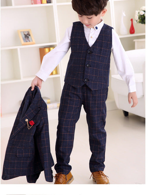Plaid Three-Piece Suit