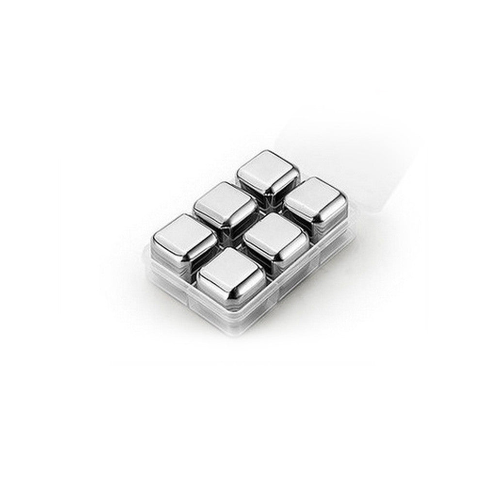 Stainless Steel Chilling Stones Ice Cubes Set