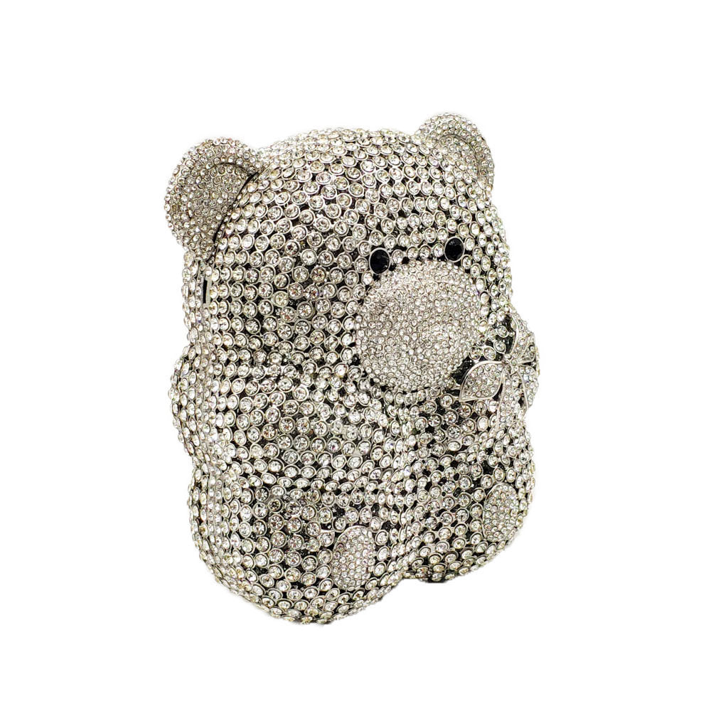 Bear Diamond Clutch Bag