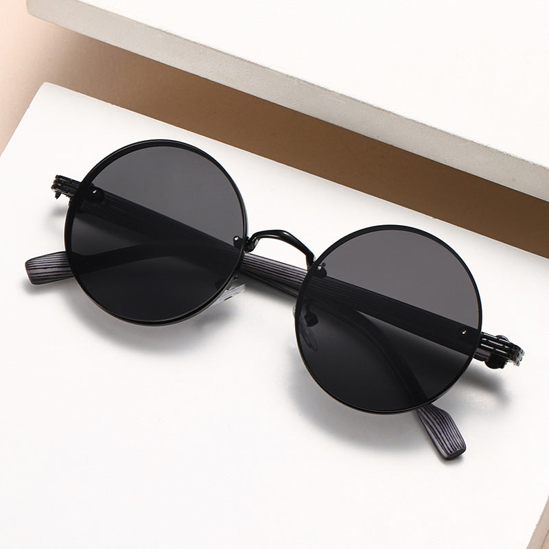 Metal Round Frame Sunglasses