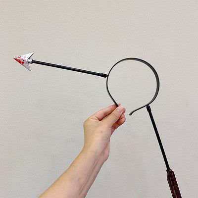 Halloween Hairpin Plastic Piercing Dish Head Buckle Cosplay Prop