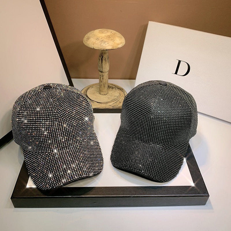 Heavy Handmade Rhinestone Full of Diamonds Baseball Cap