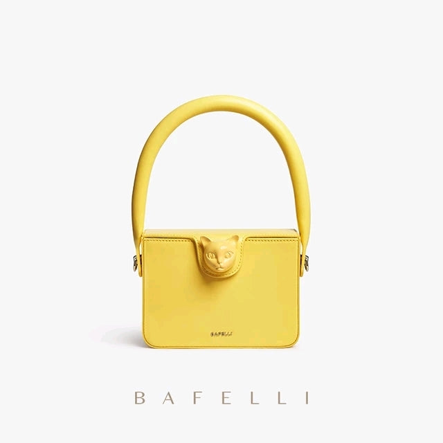 BAFELLI Light Leather Box Handbag